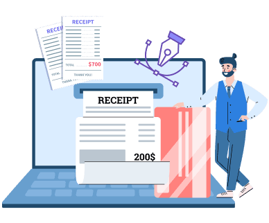 Customizable Online Receipt Templates for Invoicing
